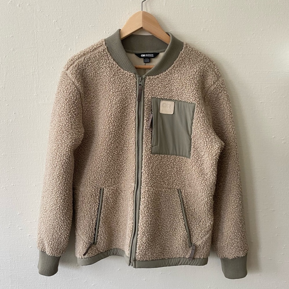 Outdoor Research Women’s Juneau Sherpa Fleece Jacket in Fog